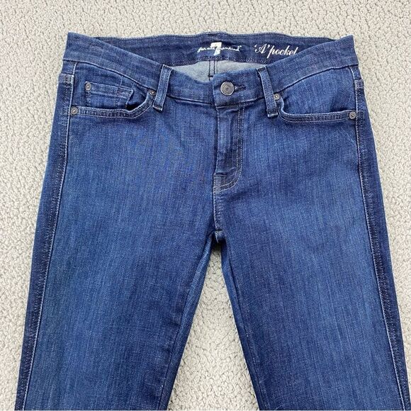 7 For All Mankind Women's 'A' Pocket Bootcut Stretch Jeans | Size: 28 - Picture 2 of 15